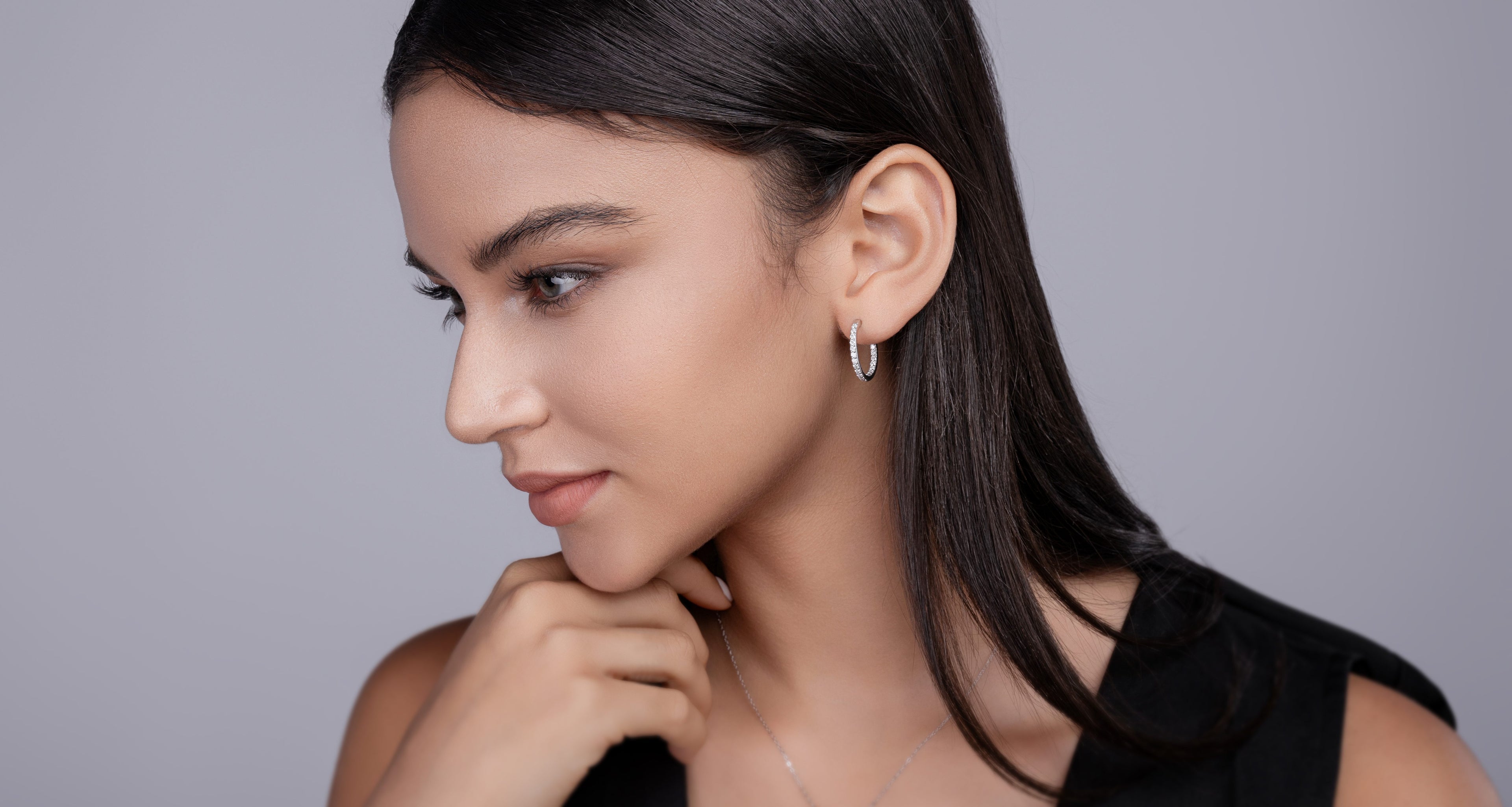 Flowing Light - Earrings Set With Top-quality Moissanite S925 Silver And Platinum-plated Stud Earrings