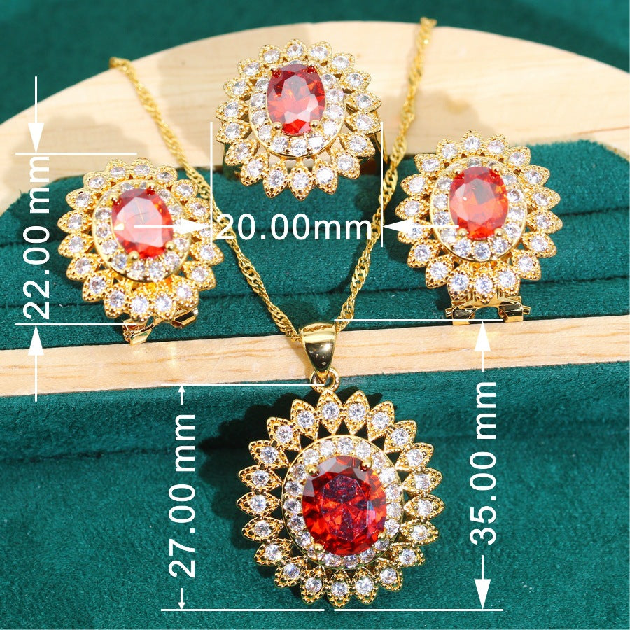 European And American Style Necklace Accessories Set