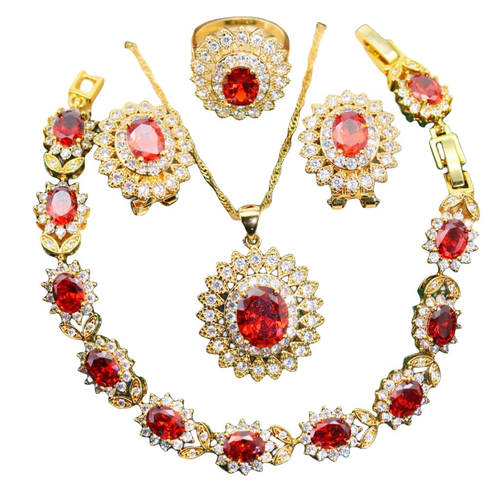 European And American Style Necklace Accessories Set